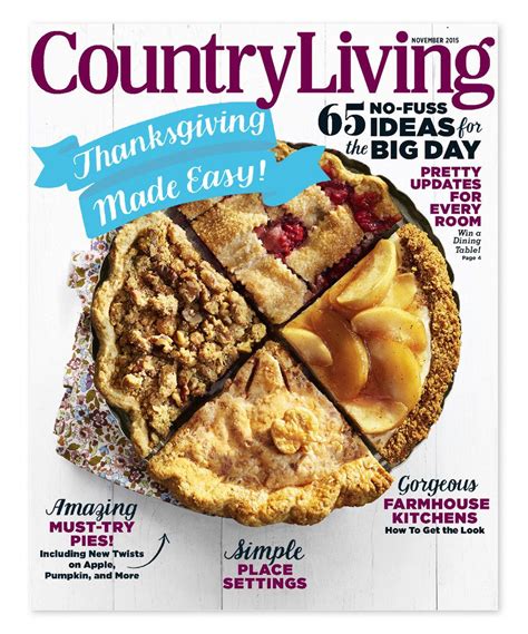 country living magazine recipes foods.